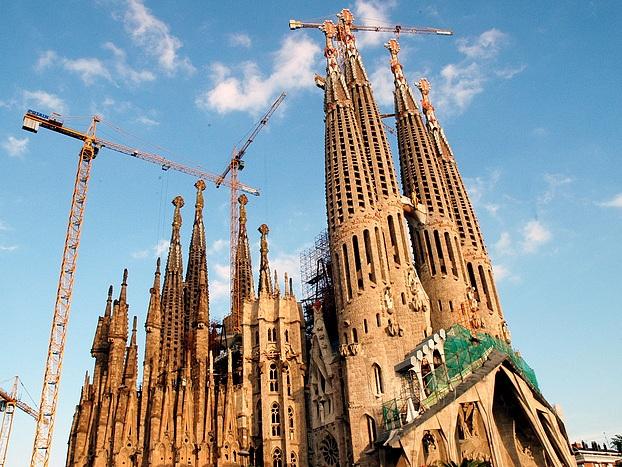 La Sagrada Familia - Gaudi's iconic and as yet unfinished masterpiece.